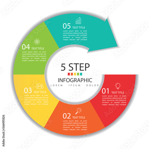 infographic showing report, statistic and a box with insert text