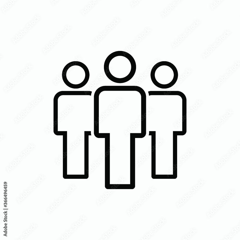 team icon vector sign team icon vector sign