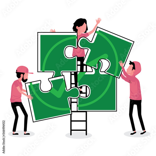 achieve goal picture feature a man and woman working together to complete a jigsaw and solve the puzzle
