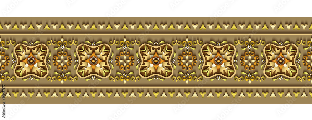 Modern volumetric ornamental stripe background. Modern volumetric ornamental stripe background.