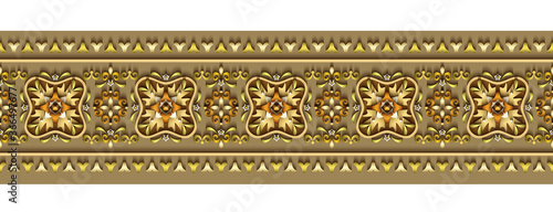 Modern volumetric ornamental stripe background.