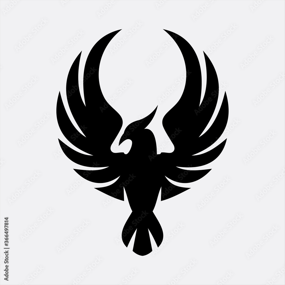 Phoenix fier bird Royalty Free Vector Image - VectorStock