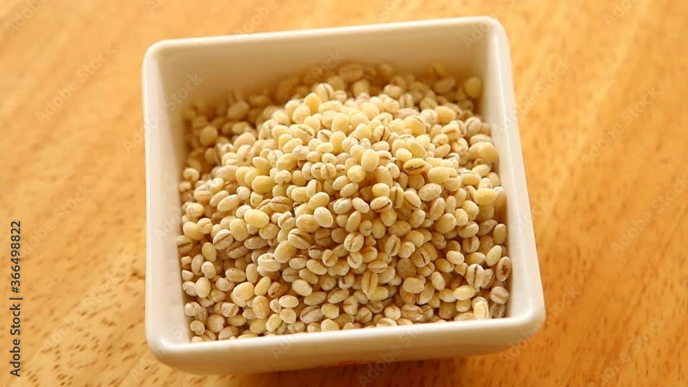Barley seeds in bowl , in door Chiangmai Thailand Barley seeds in bowl , in door Chiangmai Thailand
