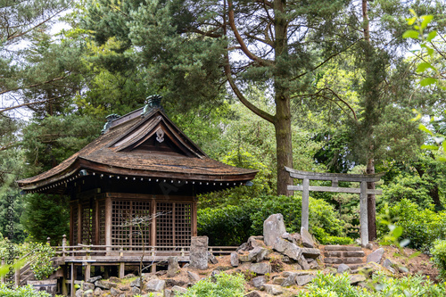 The Shinto Shrine in a Japanese garden in England. © Debu55y