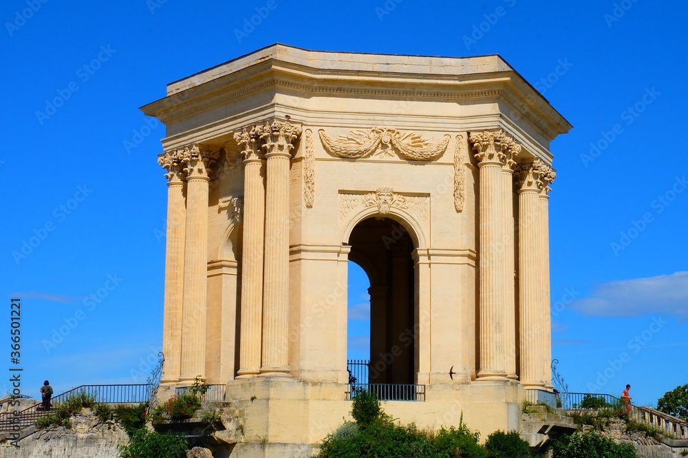 Peyrou Water Tower in Montpellier, France