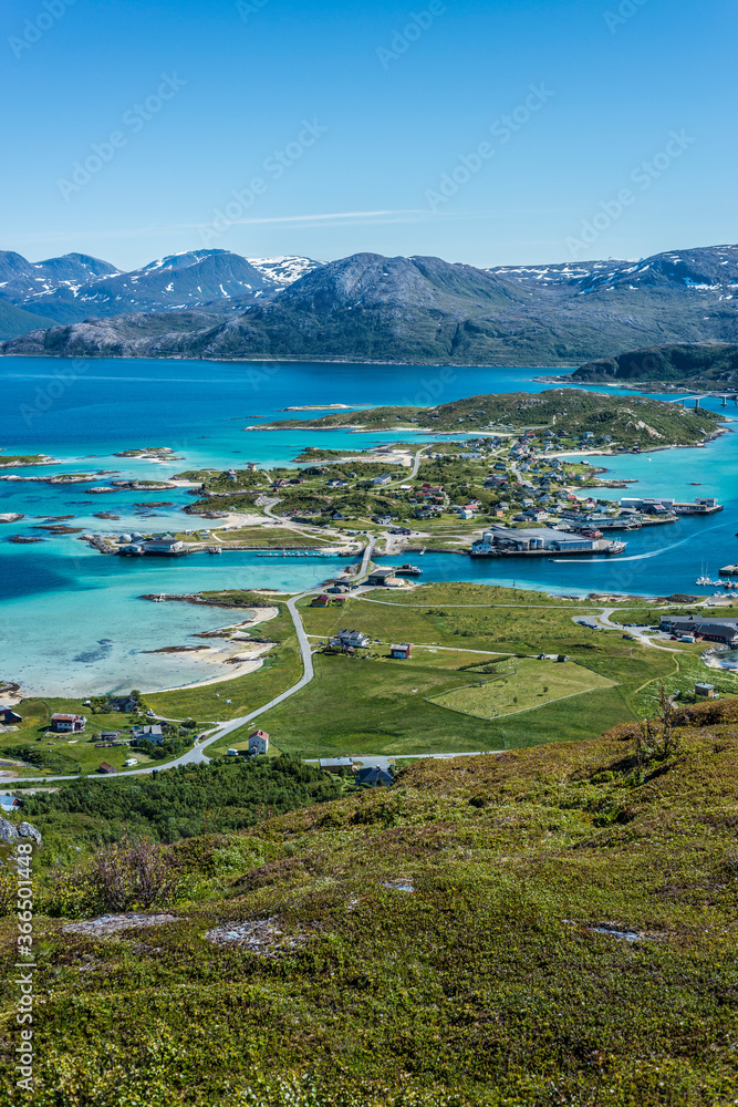 Fototapeta premium Sommaroy in Troms, Norway,
