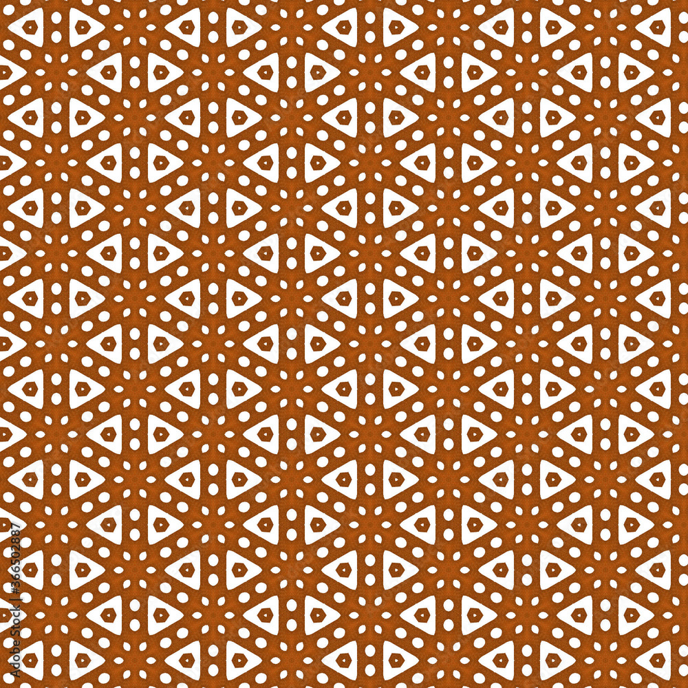 ornamental painted kaleidoscopic pattern tile