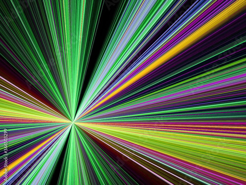 Wallpaper Mural abstract fractal background with rays Torontodigital.ca