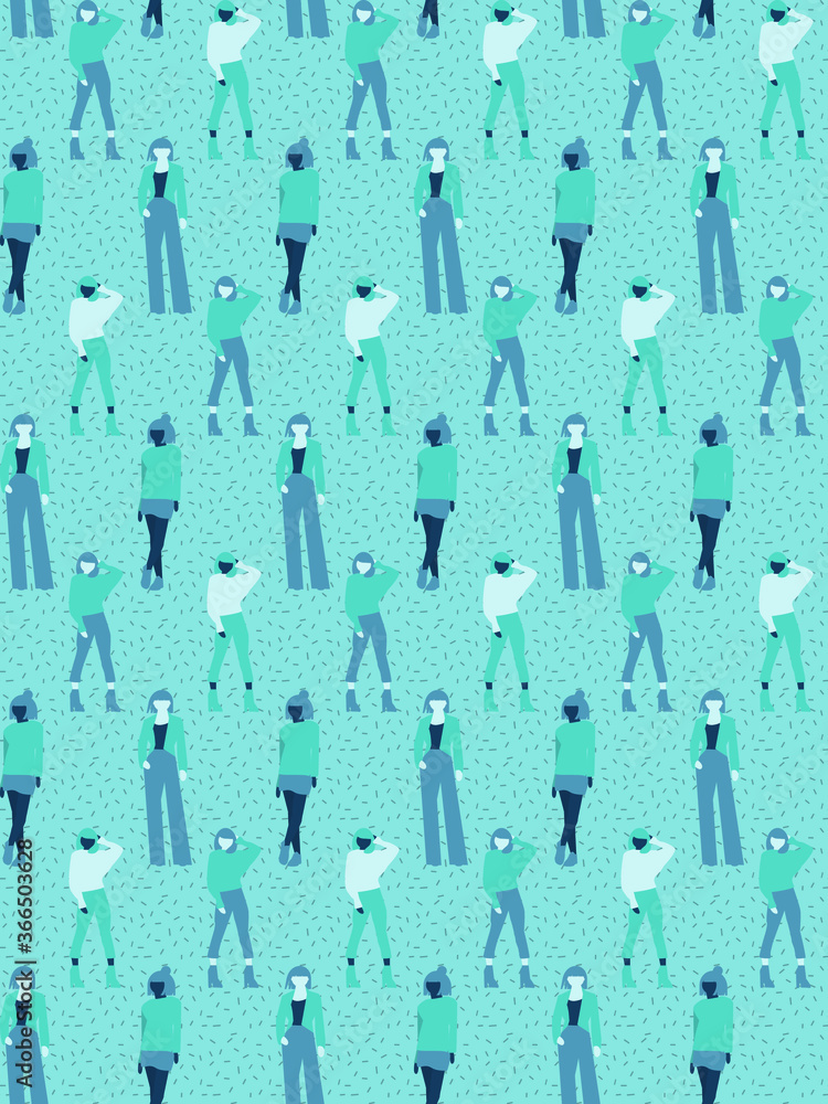 Seamless pattern in summer colors. Seamless pattern in summer colors.