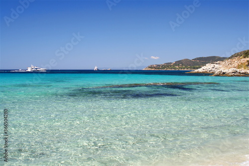 Beach in Villasimius. Sardinia  Italy