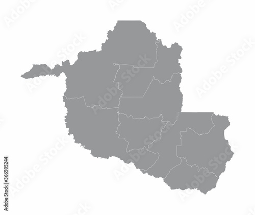 Rondonia State regions map