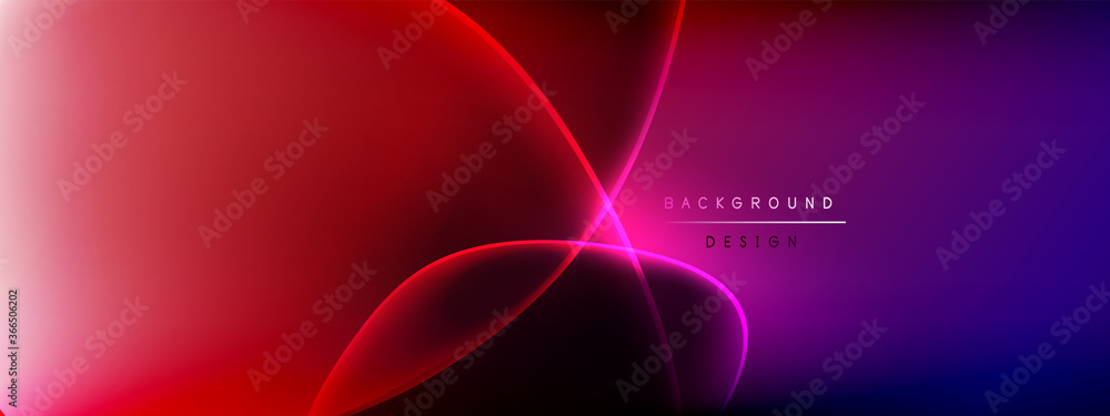 Vector abstract background - liquid bubble shapes on fluid gradient with shadows and light effects. Shiny design template for text