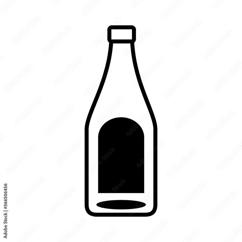 beer bottle drink line style icon beer bottle drink line style icon