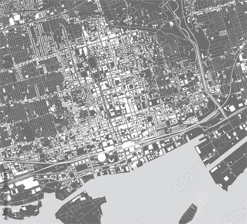 map of the city of Toronto, Canada