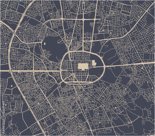 map of the city of Medina, Saudi Arabia