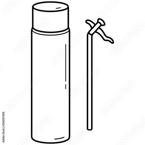 Foam spray for filling and sealing of gaps