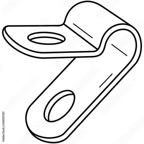 Screw mount cable clamp