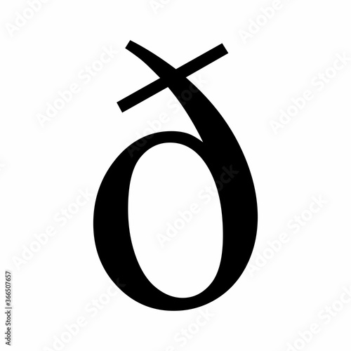 Eth latin letter icon
