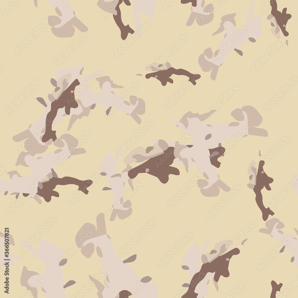 Desert camouflage of various shades of beige and brown colors Desert camouflage of various shades of beige and brown colors