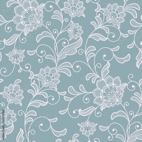 seamless  lace  floral   background.
