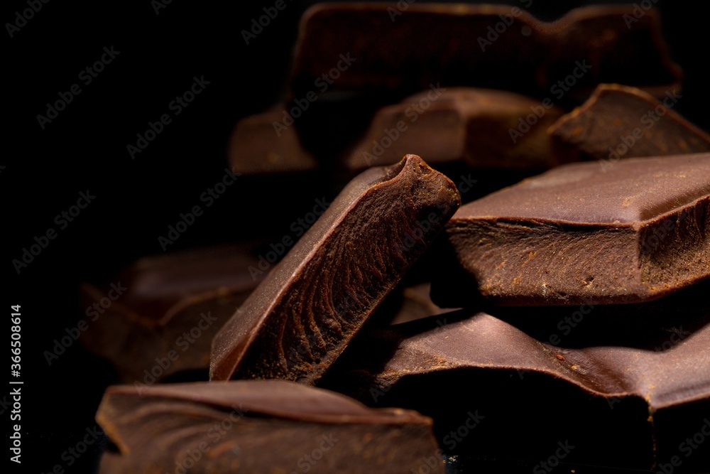Obraz premium Dark Chocolate Blocks