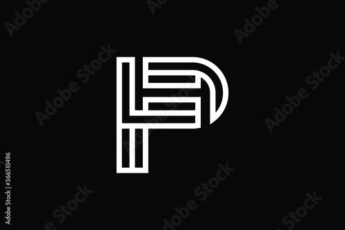Minimal Innovative Initial PH logo and HP logo. Letter PH HP creative elegant Monogram. Premium Business logo icon. White color on background