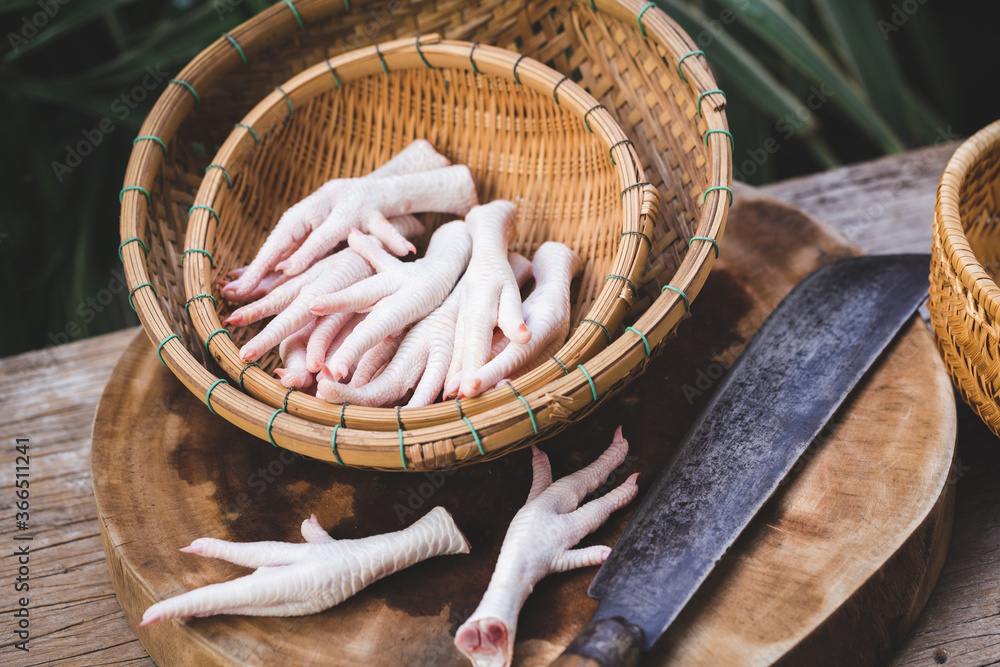 Chicken feet for cooking