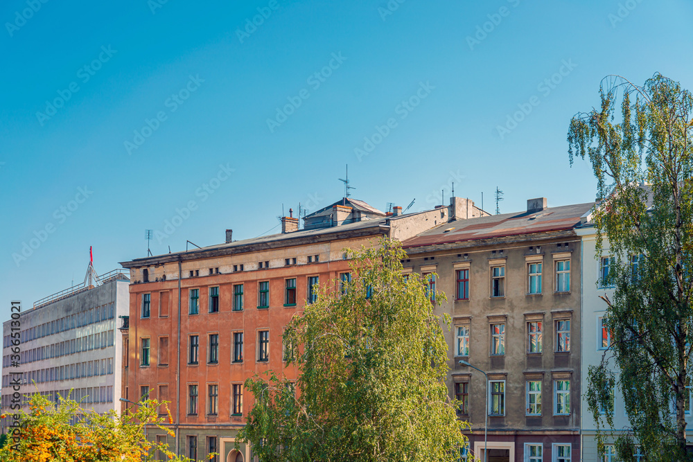 Obraz premium Street view of Old Town, Poznan, Poland