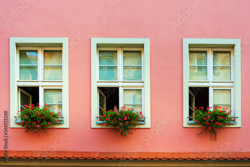 Street view of Old Town  Poznan  Poland