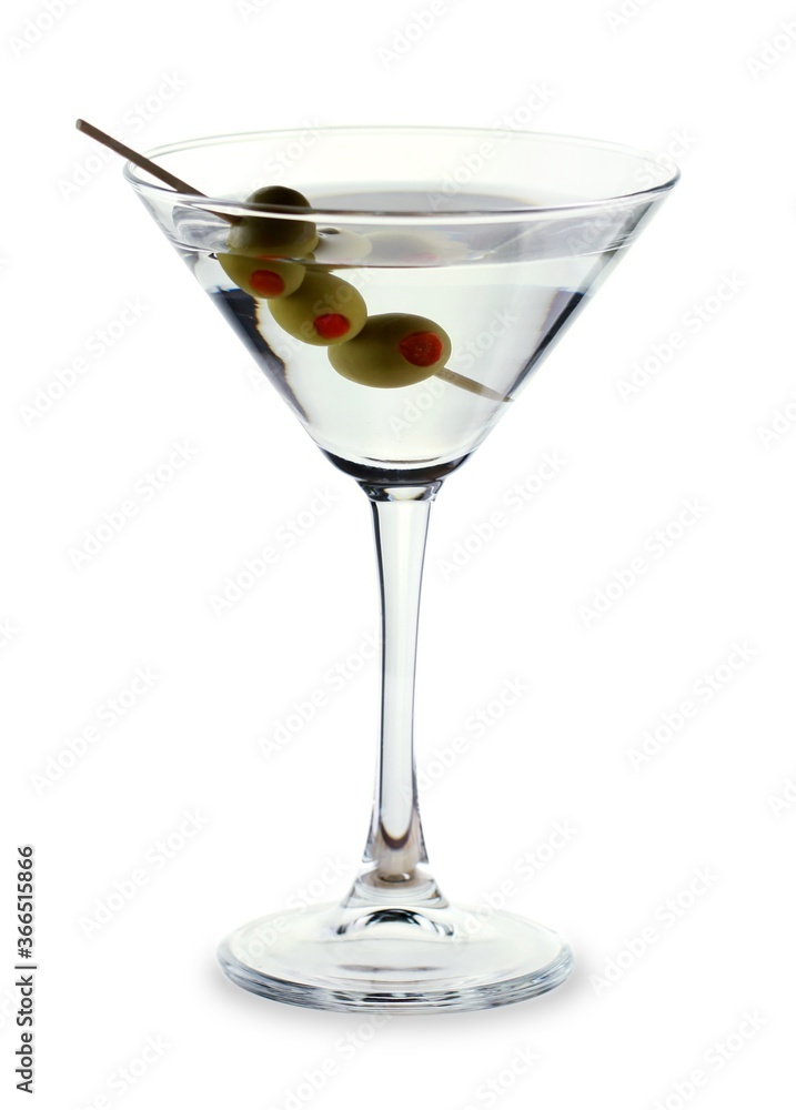 Martini Drink With Olives