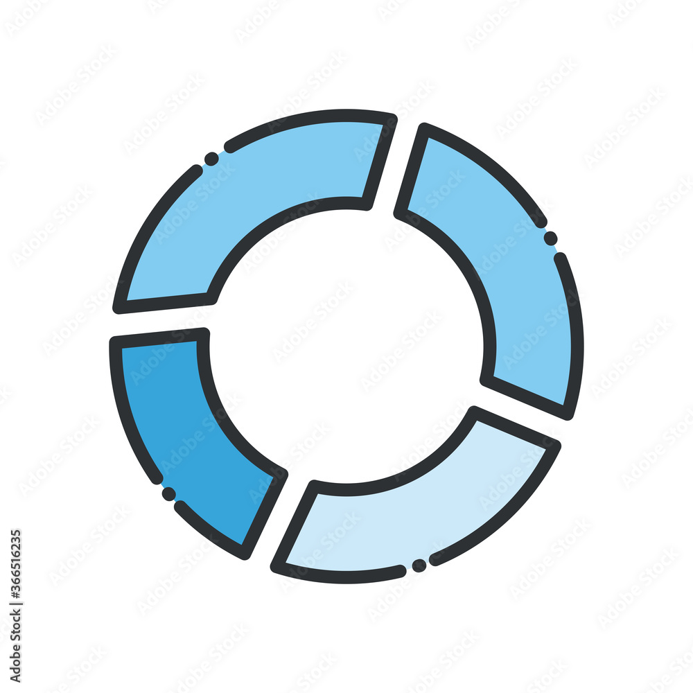 infographic circle line and fill style icon vector design infographic circle line and fill style icon vector design