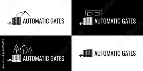 Modern automatic gate system logo