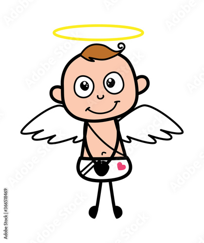 Cartoon Angel in Angel Costume