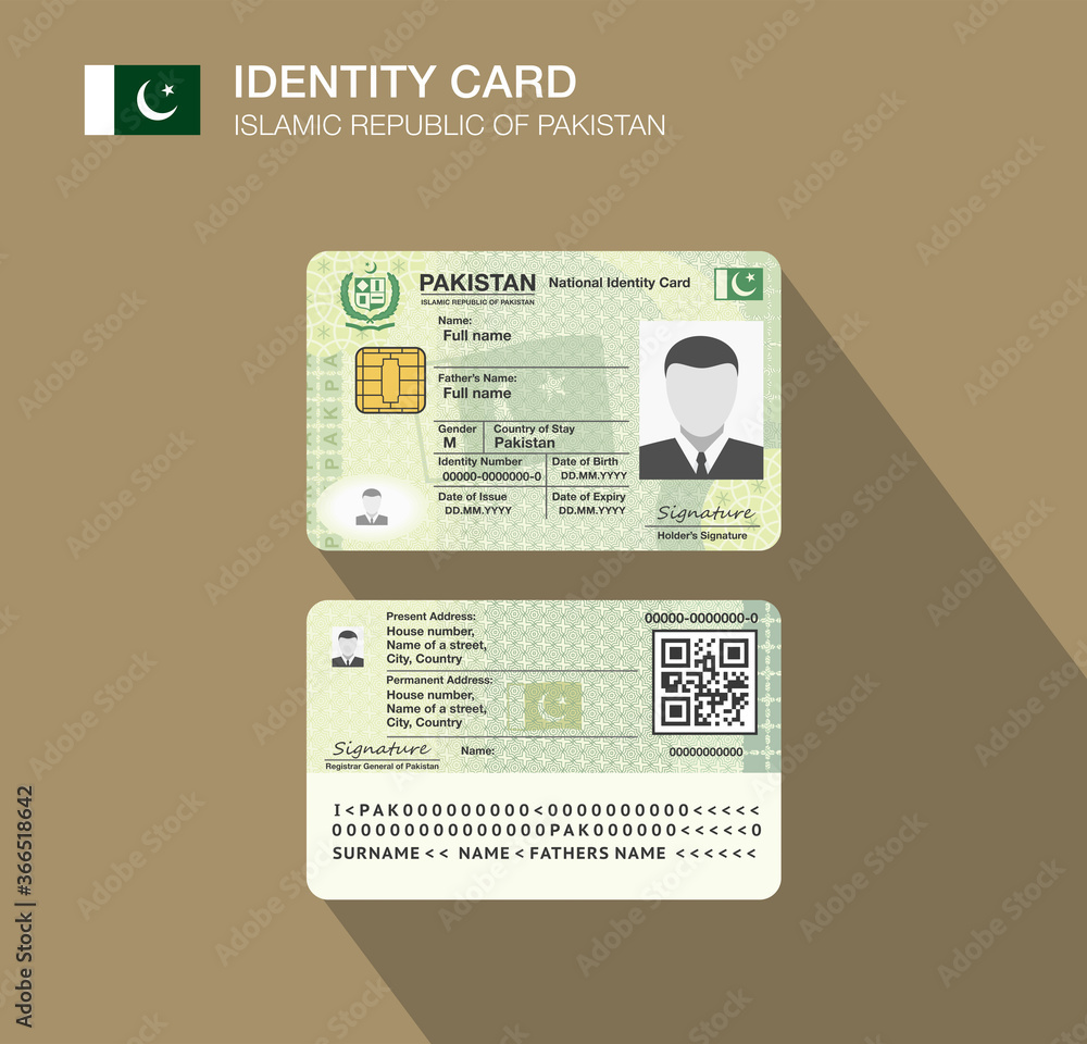 Pakistan Id Card Template Psd