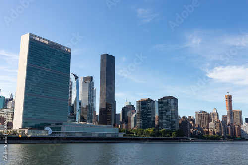 Skyscrapers along the East River in the Midtown Manhattan Skyline in New York City © James