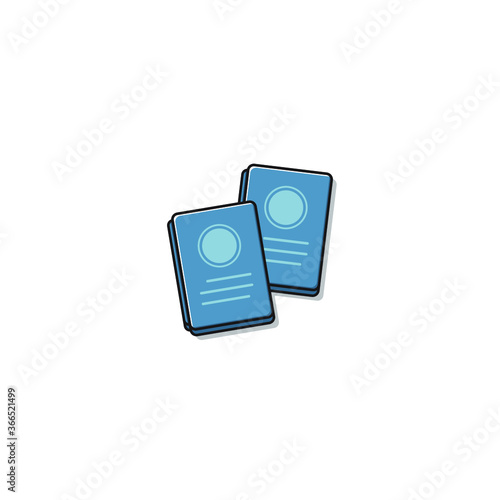 notebook flat design vector illustration