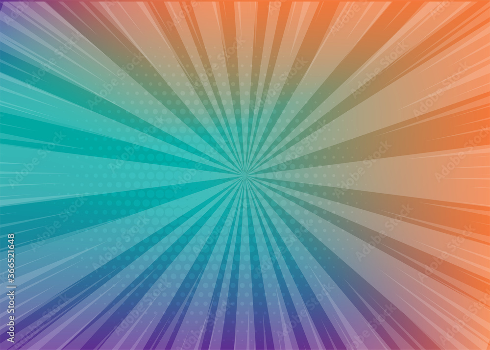 Neon pop art comics gradient radial background Neon pop art comics gradient radial background