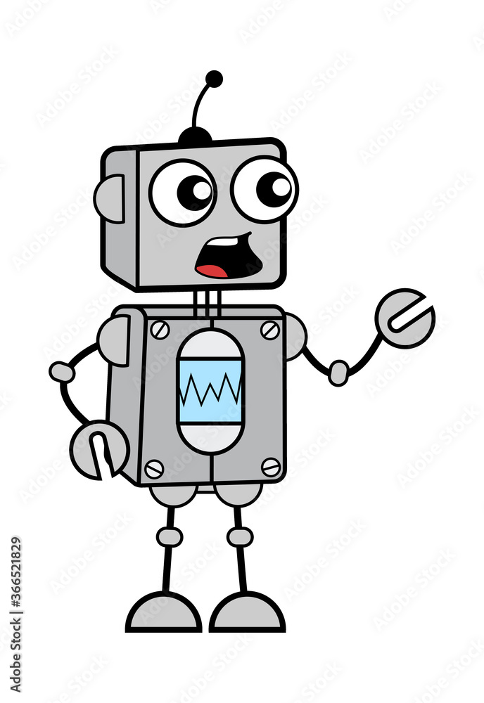 Cartoon Robot Saying Something Cartoon Robot Saying Something