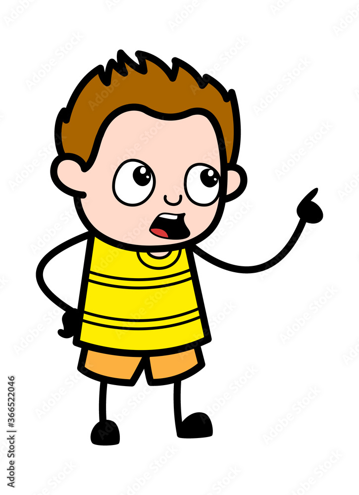 Cartoon Young Boy Saying Something Cartoon Young Boy Saying Something