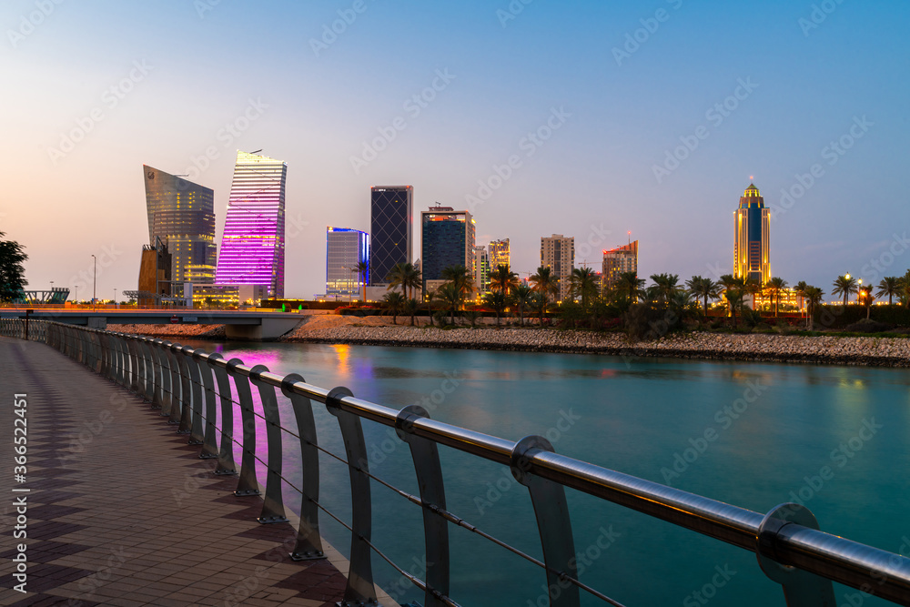 Obraz premium Lusail - new city in the municipality of Umm Salal, Qatar