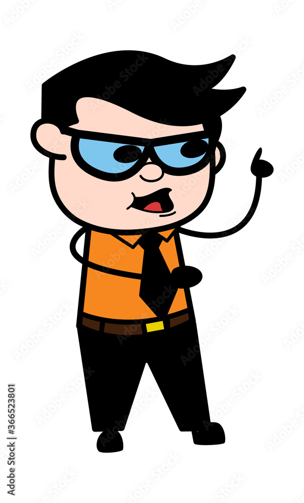 Cartoon Businessman Communicating Cartoon Businessman Communicating