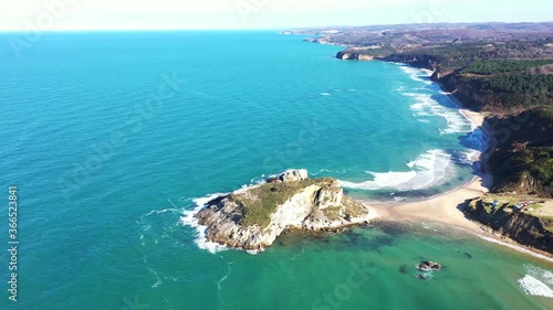 Aerial view near the sea in agva sile istanbul turkey