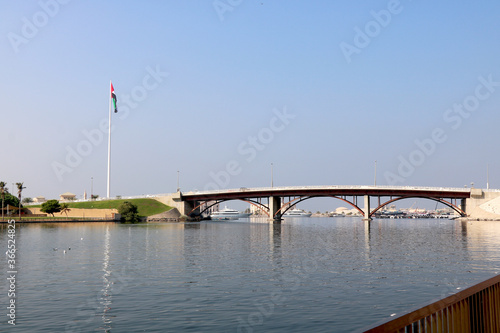 Bridge of Sharjah (UAE) connecting the Flag Island with the Sharjah City © ARPIT