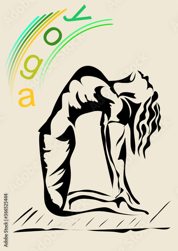  woman practicing yoga