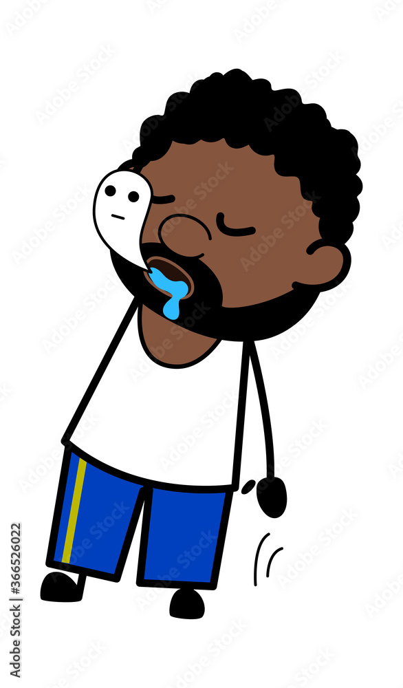 Soul Leaving African American Man Body Cartoon Soul Leaving African American Man Body Cartoon