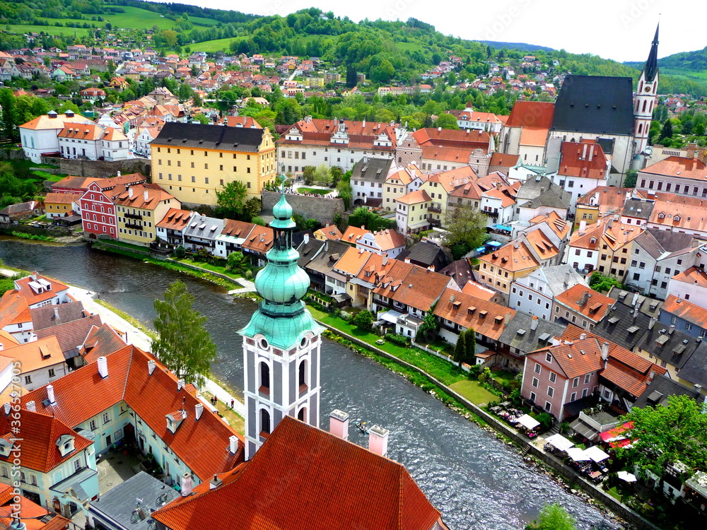 Naklejka premium cesky krumlov, czekia