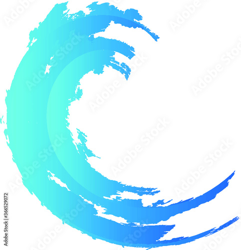 Audio Sound  logo . Music Equalizer Waves . Swirl Icon.