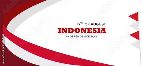 17 august, happy indonesia independence day with variant decoration