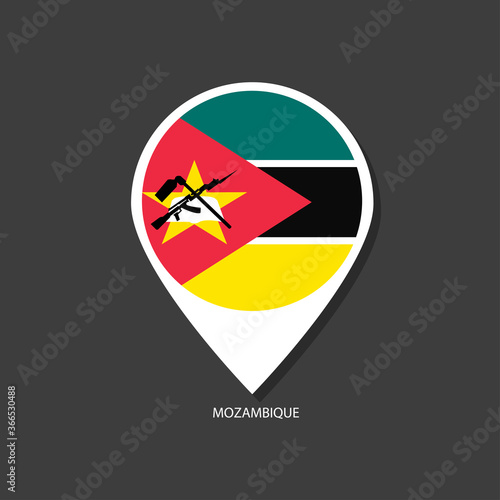 Mozambique flag Vector marker with flags. Free Download Mozambique flag Vector marker with flags. - GFXLoad