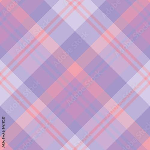 Seamless pattern in simple lilac, purple and pink colors for plaid, fabric, textile, clothes, tablecloth and other things. Vector image. 2